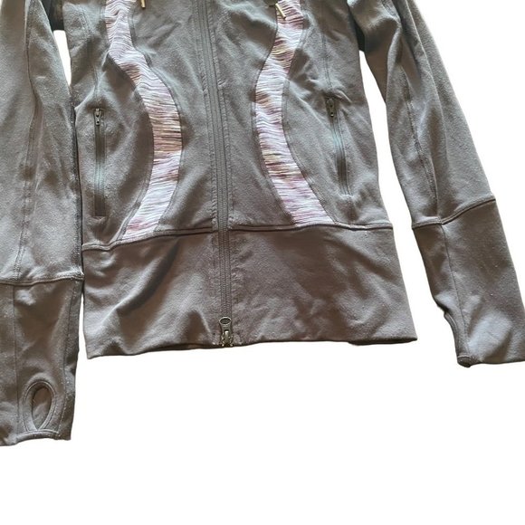 Lululemon Stride Jacket *Grey with Purple Print*  Size 2 - Picture 5 of 8